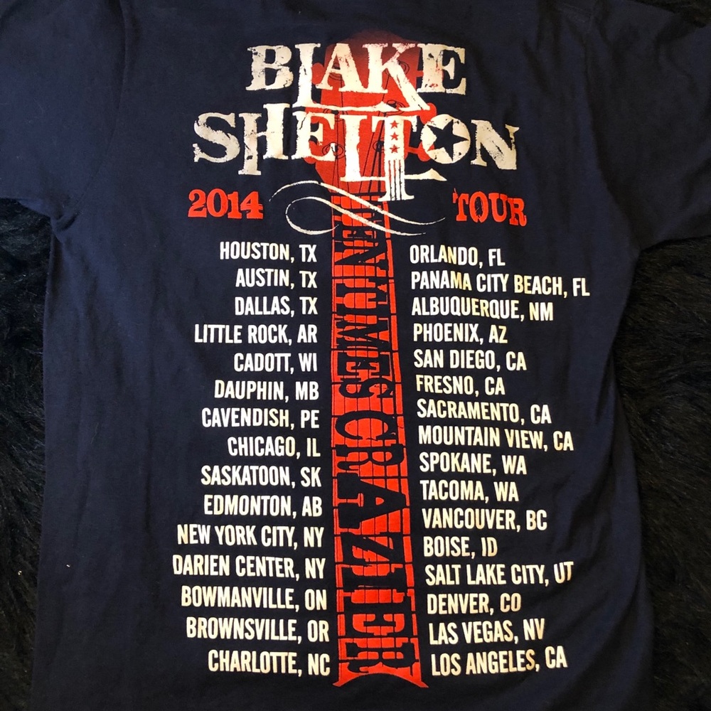 blake Shelton 2014 Tour T Shirt